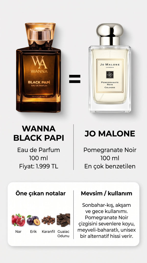 Black Papi 100 ml Eau de Parfum Erkek Parfümü – Niş, Odunsu & Üstün Kaliteli Lüks Koku