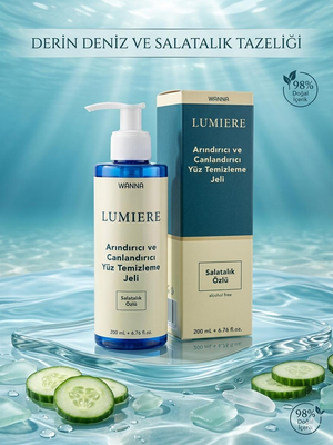 WANNA Lumiere Vitamin C Serum + Salatalık Özlü Yüz Temizleme Jeli Avantaj Paketi